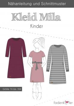 Fadenkäfer Papierschnittmuster Kleid Mila Kinder